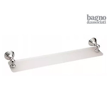 CA 114.39 CHROME/GOLD Полка, сатиновое стекло, 60 см, хром/золото CA11439