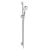 Hansgrohe Crometta Vario Unica Душевой набор: штанга 900mm, ручной душ, 1jet (Rain), шланг, цвет: белый/хром. 26537400