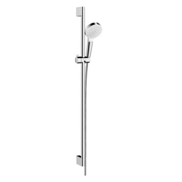 Hansgrohe Crometta Vario Unica Душевой набор: штанга 900mm, ручной душ, 1jet (Rain), шланг, цвет: белый/хром. 26537400