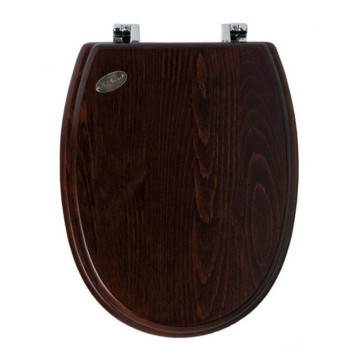 SIMAS Arcade Сиденье для унитаза, микролифт, цвет: дерево/хром