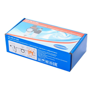 Фильтр влагомаслоотделитель с регулятором давления и лубрикатором Concorde CD-FRL14-500-1