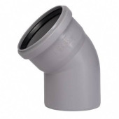 Отвод, Ostendorf, HT, HTB, 45°, 50, PP, цвет-RAL 7037 серая пыль