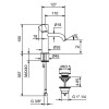 Fantini Nostromo SMALL Смеситель для раковины на 1 отв., цвет: черный матовый. 50 13 G904F