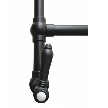 Nicolazzi El Capitan Полотенцесушитель 55(70)х80.3см., водяной, цвет: черный матовый-1