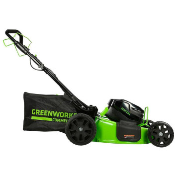 Газонокосилка аккумуляторная самоходная Greenworks 82V,51 см, б/щ (АКБ 5 Ач. и ЗУ)-3