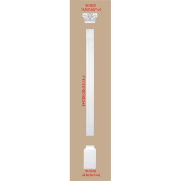 Капитель DECOMASTER DK-82201 (147*214*57мм)-1