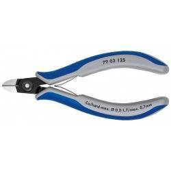 Боковые кусачки KNIPEX 7902125SB для электроники, 125 мм, черненые.