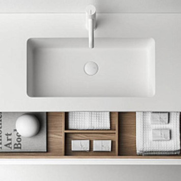 Falper 7.0 Тумба подвесная 120х45х30см, с раковиной Ceramilux, c 1 отв., цвет: белый. V3D-1