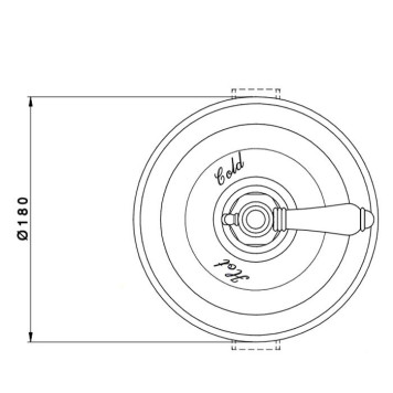Nicolazzi Termostatico термостатический смеситель 3/4 Без запорного вентиля, с ручкой (№69): , цвет: Bronze Plated-1
