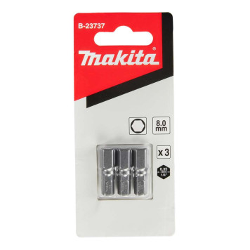Насадка Makita HEX8.0, 25 мм, C-form, 3 шт.