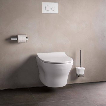 TOTO MH Унитаз подвесной 39.4x53x33.9см, безободковый, Tornado Flush, CeFiONtect, цвет: белый-2