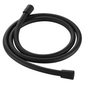 AQM1502MB Шланг душевой, ПВХ, 1500 мм, с латун конич гайкой и защитой от скруч, черный матовый AQM1502MB