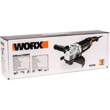 Угловая шлифовальная машина WORX WX709 2300Вт, 230мм, коробка-9