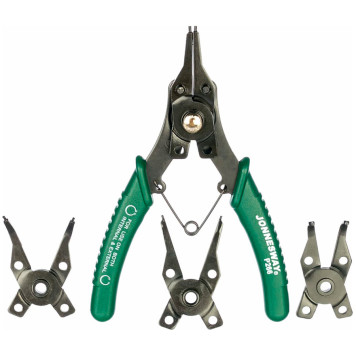 Съемник Jonnesway со сменными рабочими частями для стопорных колец в наборе 160 мм