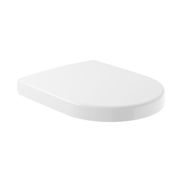 VilleroyBoch Subway 2.0 Сиденье для унитаза, с микролифтом, цвет: белый/нержавеющая сталь. 9M68S101