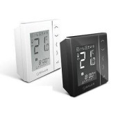 Терморегулятор, 4 в 1*, беспроводной, с питанием от батареек, с экраном и сенсорными кнопками, с возможностью подключения выносного датчика FS300, накладной, белый