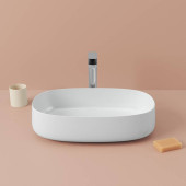 ArtCeram Cognac Раковина 55х35 см, без отв., накладная, saniglaze, цвет: белый матовый. COL003 05 34