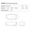 Dea Design Stripes Ванна 171х72х56см., отдельностоящая, Solid Surface, цвет: White №18. DD8801 1710 18