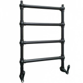 Nicolazzi El Capitan Полотенцесушитель 55(70)х80.3см., водяной, цвет: черный матовый. 5528CLNEM69