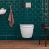 Duravit ME by Starck Унитаз подвесной Compact Rimless без смывного края, с вертикальным смывом, вкл. крепление Durafix, 4,5л., 37x48см, Цвет: Белый