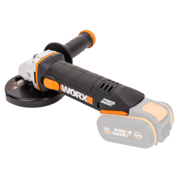 Угловая шлифмашина аккумуляторная WORX WX803.9, 20В, 125 мм, без АКБ и ЗУ-1