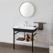 Agape Novecento XL Раковина на стальной базе 90x55x13 см, 3 отв., напольная, цвет: матовый белый/темный серый . ACER1072G,  ACER10703RBG *3