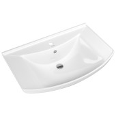 AQ 4620008197470 Kirovit Раковина Стиль 750 760х485х200 мм, с отв. под смес., с отв. 4620008197470