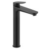 Duravit Wave Смеситель для раковины, высокий, 1 отв., без донного клапана, цвет: черный матовый. WA1040002046