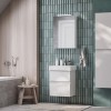 Roca Oleta Зеркальный шкаф 50х70см, DX, c LED-светильником, цвет: белый. A857644806