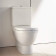 Duravit Starck 3 Унитаз моноблок приставной 65.5х36см в комплекте с креплением, универсальный, цвет: белый. 0128090000, 0920100005