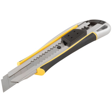 Нож технический 25 мм усиленный прорезиненный, дополнит. прижим-1