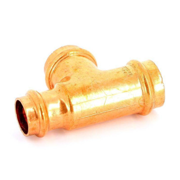 Тройник пресс IBP 28х28х22 медь-2