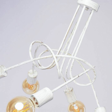 Люстра на штанге ADILUX Tango White Patina 10125-1