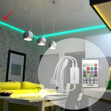 Контроллер-регулятор цвета RGBW с пультом ДУ Apeyron Electrics 04-29-6