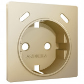 Накладка для розетки с заземлением и со шторками и 2хUSB type С Ambrella Volt ALFA AP6105