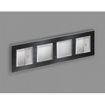 Выключатель одноклавишный без рамки Ambrella Volt Quant MA401010-1