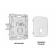 Розетка Ethernet RJ-45 и со шторками, без рамки Ambrella Volt Quant MO372010