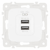 Розетка USB, без рамки Arte Milano am-205 205.46-1.white