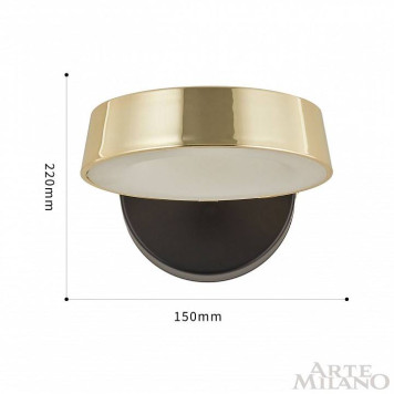 Бра Arte Milano Ferrara-71079 271079/1B BK/GD-5