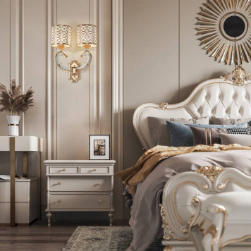 Бра Arte Milano Florentia-1237 301237/2W Wh/Gd-3