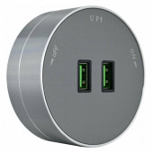Розетка 2xUSB на треке Arte Milano Am-track-sockets 380011TS/USBx2 Grey
