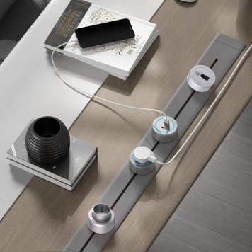 Трек накладной Arte Milano Am-track-sockets-39 392301TO/100 Silver-4