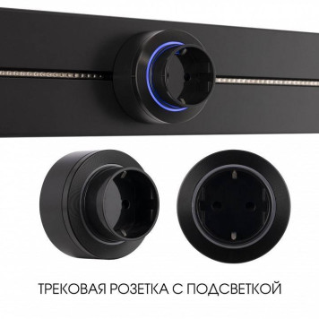 Розетка с заземлением на треке Arte Milano Am-track-sockets-39 397952TS/ES Black-4