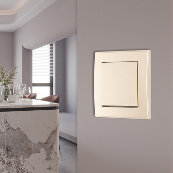 Выключатель одноклавишный Arte Milano SET06-1 SET06-1-30-1 shampan-2