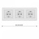 Розетка с заземлением и со шторкой Arte Milano SET16-3 SET16-3-40-1x3 white