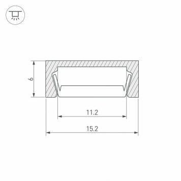 Профиль Arlight MIC-2000 ANOD Black 019487-2