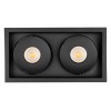 Встраиваемый светильник Arlight CL-SIMPLE-S148x80-2x9W Warm3000 (BK, 45 deg) 028151