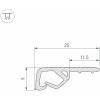 Профиль для контурной подсветки натяжного потолка Arlight 039517