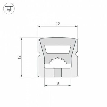 Короб накладной гибкий Arlight WPH 040829-1