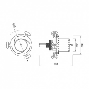 Крепление для шнура Arlight DRILL 052997-1